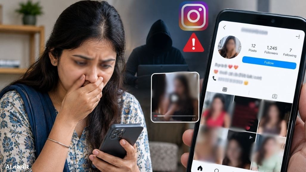 પરિણીતાના ફોટો સાથે ફેક Instagram ID બનાવી બદનામ
