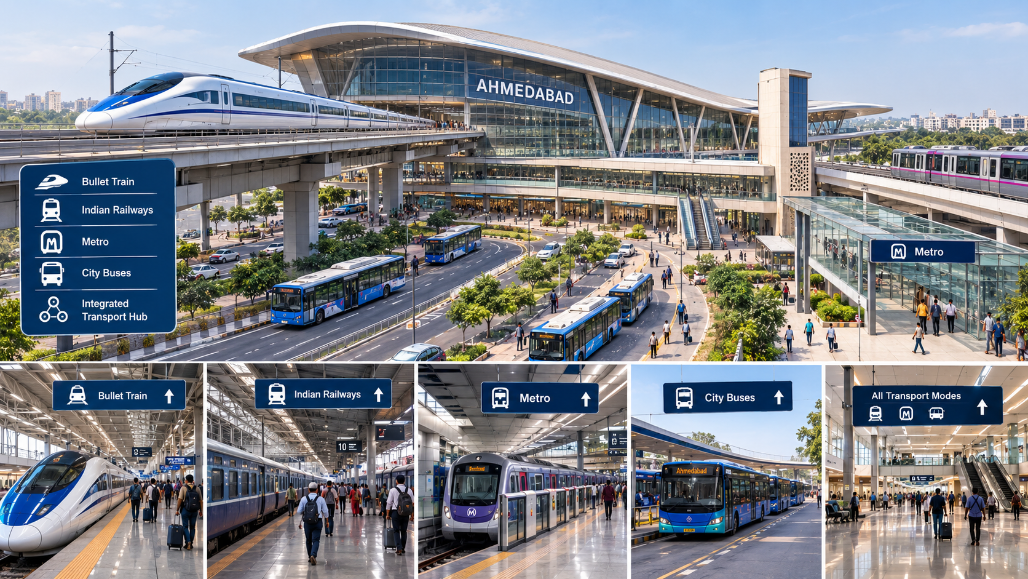 Sabarmati, Ahmedabad Bullet Train Stations To Become Multimodal Transport Hubs