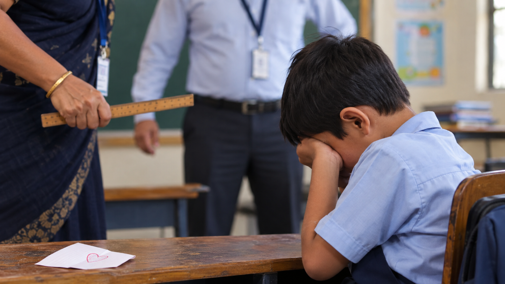 Ahmedabad Class 4 Student Allegedly Hit With Ruler Over 'I Love You' Note; Teacher, Principal Booked