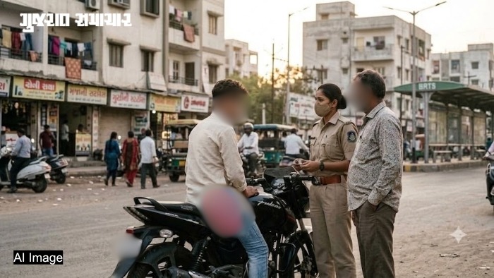 દાણીલીમડા: કમરે ‘નકલી પિસ્તોલ’ ભરાવી રોફ જમાવતો સગીર ઝડપાયો, પુત્રને બાઇક આપનારા પિતા સામે ગુનો નોંધાયો