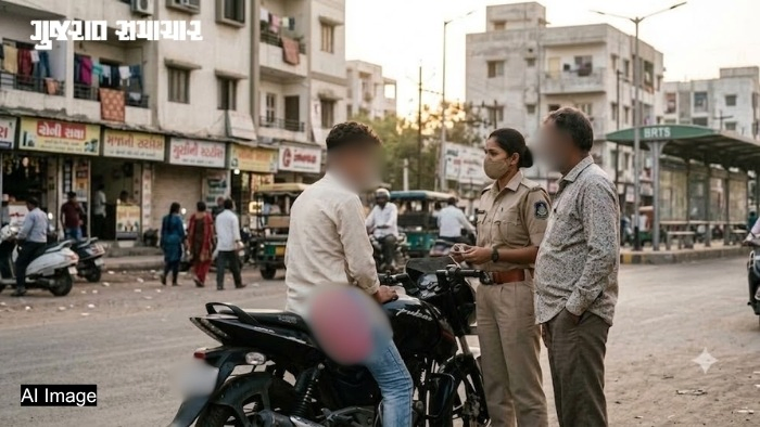 દાણીલીમડા: કમરે ‘નકલી પિસ્તોલ’ ભરાવી રોફ જમાવતો સગીર ઝડપાયો, પુત્રને બાઇક આપનારા પિતા સામે ગુનો નોંધાયો