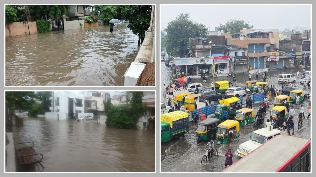 અમદાવાદમાં 24 કલાકમાં 3.5 ઈંચ સરેરાશ વરસાદ