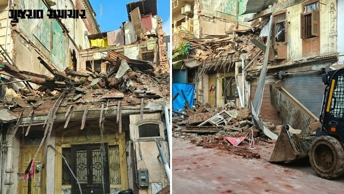 Just a Notice, Then Silence: Locals Allege AMC Inaction Responsible for Building Collapse Near Kalupur Swaminarayan Temple