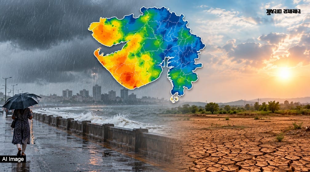ગુજરાતના 11 તાલુકામાં 10 ઈંચથી ઓછો વરસાદ