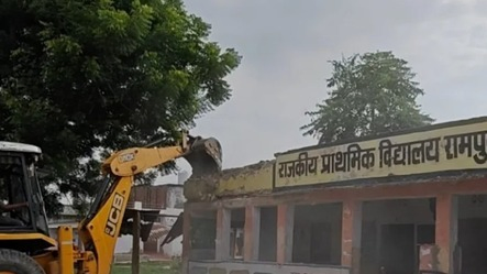 Bulldozer Clearance Paves Way for New Rampura-Kanwarpura Primary School Post-CJP Row