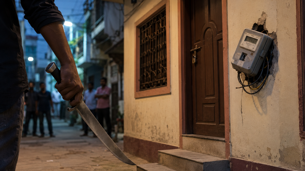 Love Marriage Dispute Turns Violent in Ahmedabad: Man Damages Brother-in-Law’s Electric Meter With Sword