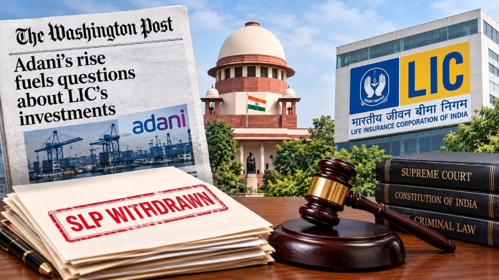 Journalist Ravi Nair withdraws Supreme Court plea against Gujarat FIR over Washington Post article on Adani-LIC investments; Sibal says will raise points after charge sheet