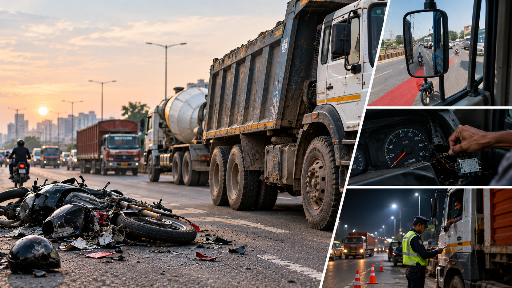 270 KILLED IN AHMEDABAD HEAVY VEHICLE CRASHES: Over 500 Incidents Recorded as Fleet Operators Bypass Restrictions