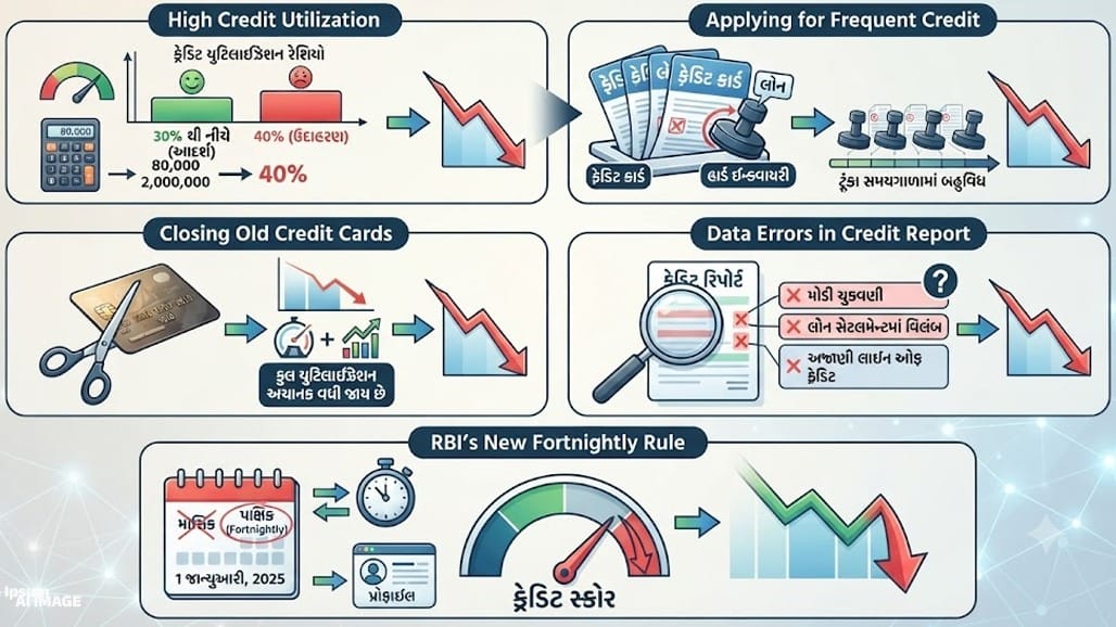EMI સમયસર ભરવા છતાં Credit Score ઘટ્યો?