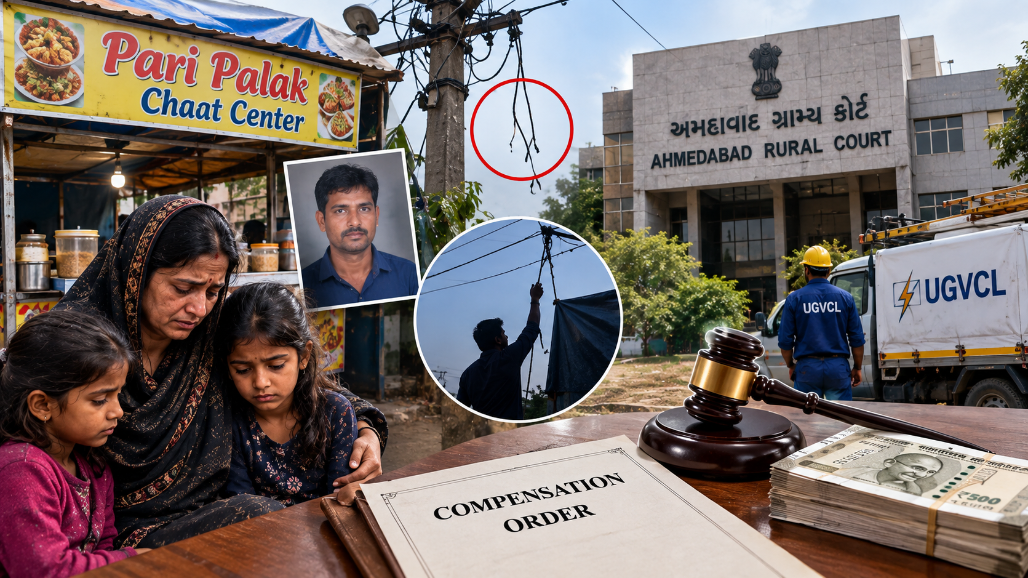 Kanbha Man Dies From Electric Shock After Touching Loose Wires; Court Orders UGVCL To Pay ₹12.07 Lakh To Widow