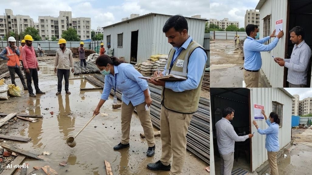મચ્છરોના પોરા મળતાં અમદાવાદ કોર્પોરેશને 222 એકમોને નોટિસ ફટકારી