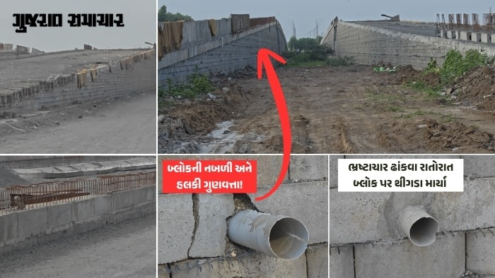 સુરત: આઉટર રિંગ રોડ બ્રિજના કામમાં હલકી ગુણવત્તાનું મટિરિયલ વપરાયાનો આક્ષેપ, SUDA અને SMCની કામગીરી શંકાના ઘેરામાં
