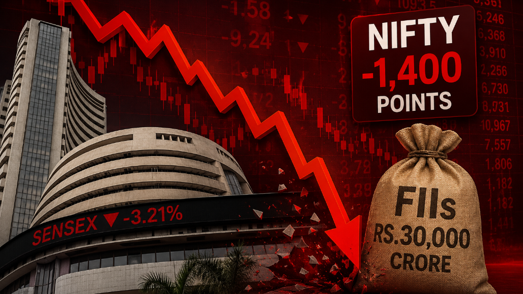 The Worst F&O Series in 25 Years! Nifty Crashes 1,400 Points in September Derivative Series as FIIs Dump ₹30,000 Crore