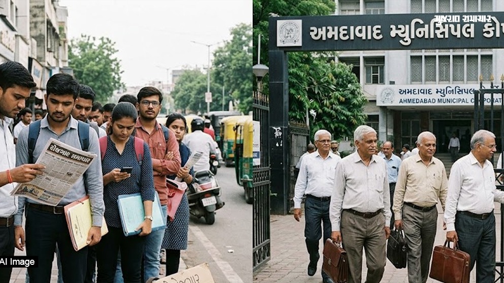 યુવાનોને રોજગારીના ફાંફા અને અમદાવાદ મ્યુનિસિપાલિટીએ 3 વર્ષમાં 210 નિવૃત્તોને કામે રાખ્યા