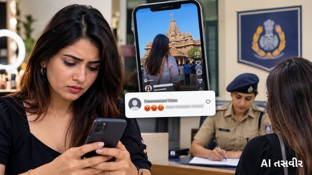 અમદાવાદમાં મંદિરમાં રીલ્સ વિવાદ બાદ ઇન્ફ્લુએન્સર પર જાતિવાચક ટિપ્પણી, એટ્રોસિટી એક્ટ હેઠળ ગુનો