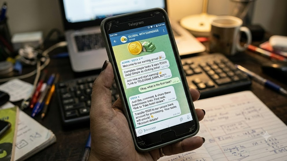 Ranip Graphic Designer Duped of ₹5.75 Lakh in Telegram Fraud Over Online Reviews, Trading