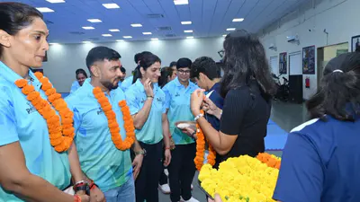 Indian Kabaddi Squads Receive Warm Send-Off At SAI NCOE Gandhinagar Ahead Of Asian Games 1 Indian Kabaddi Squads Receive Warm Send-Off At SAI NCOE Gandhinagar Ahead Of Asian Games 1