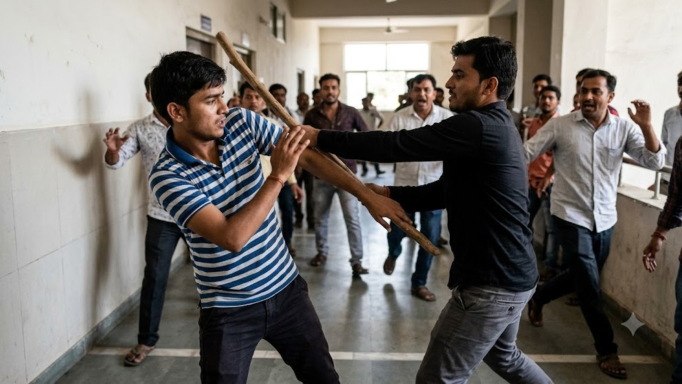 જામનગર: પત્ની સાથેના પ્રેમસંબંધની શંકા કરીને પતિએ પૂર્વ પ્રેમી યુવાનને ઘરે બોલાવી પાઈપ-છરીથી હુમલો કરાયો