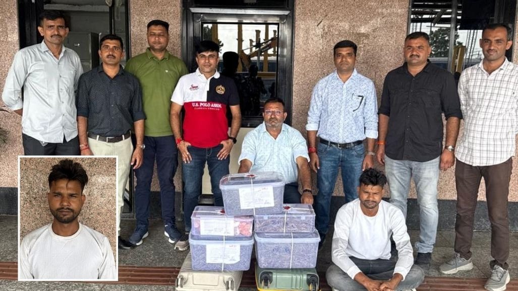 રાજકોટ રેલવે સ્ટેશન પર 18 કિલો ગાંજા સાથે એક શખસ ઝડપાયો