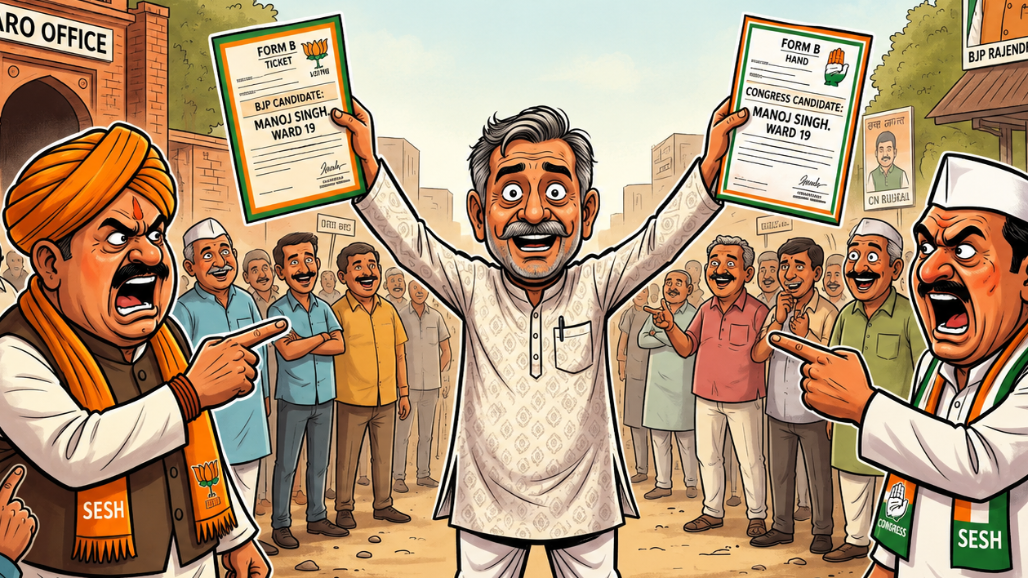 BJP and Congress Both Hand Ticket to Same Candidate in Bizarre Rajasthan Civic Poll Drama