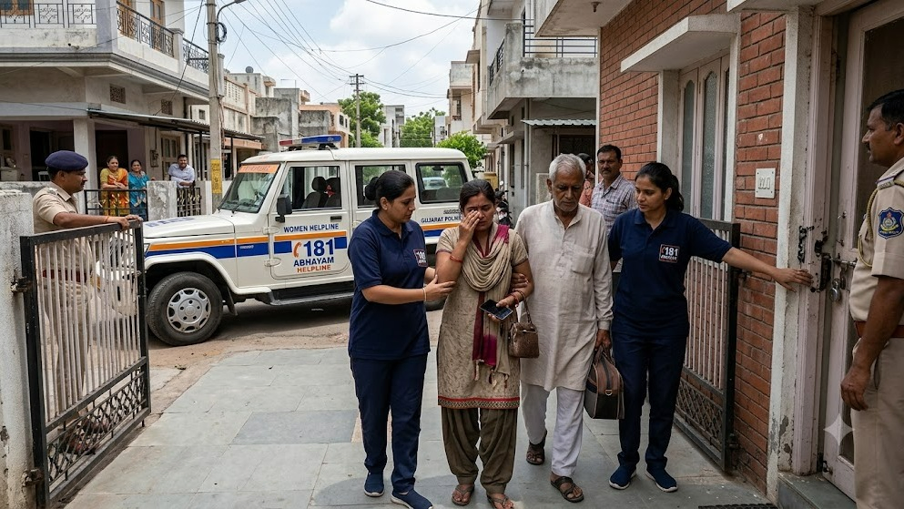 Software Engineer Allegedly Locks Wife, Her Father in Ahmedabad, Rescued by Abhayam Team