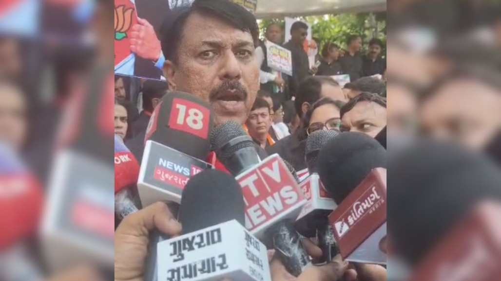 Gujarat Congress Holds Jan Akrosh Padyatra In Ahmedabad, Demands CEC Gyanesh Kumar's Resignation