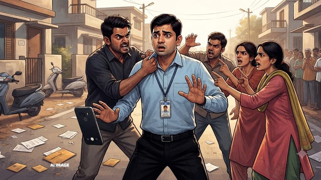 અમદાવાદના નરોડામાં AMCના વોર્ડ ઇન્સ્પેક્ટર પર પ્રોપર્ટી ટેક્સ બિલ વહેંચતી વખતે હુમલો
