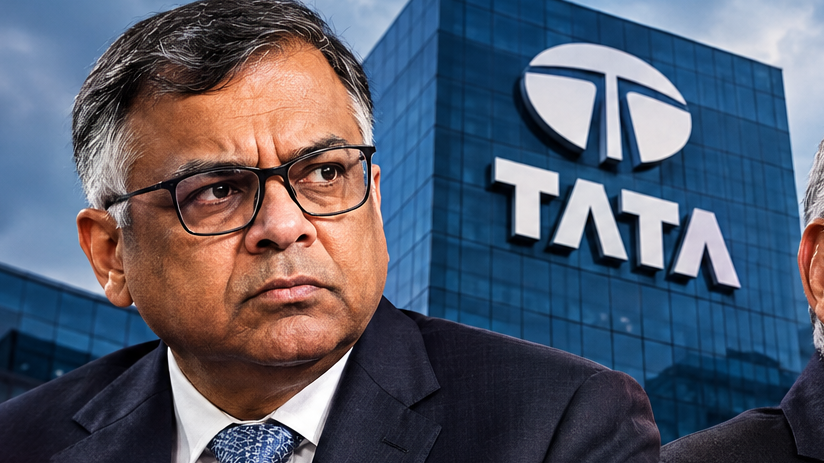 TATA STOCKS TUMBLE UP TO 8% AS BOARDROOM BATTLE ERUPTS OVER CHANDRASEKARAN'S TERM AND CORE LISTING