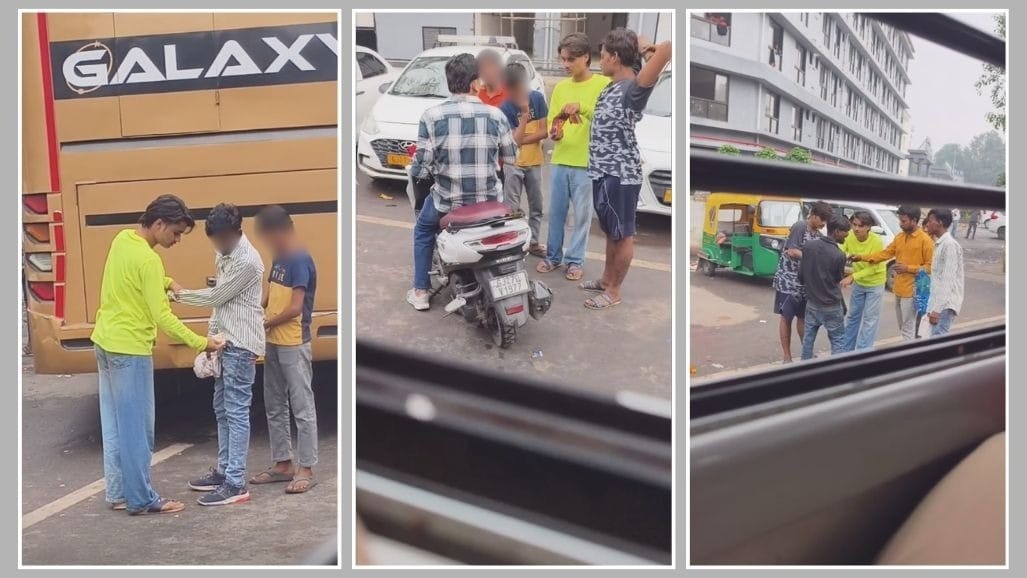 અમદાવાદ ગીતામંદિર બસ સ્ટેન્ડ બહાર લૂંટ કરતી ગેંગનો વીડિયો વાયરલ