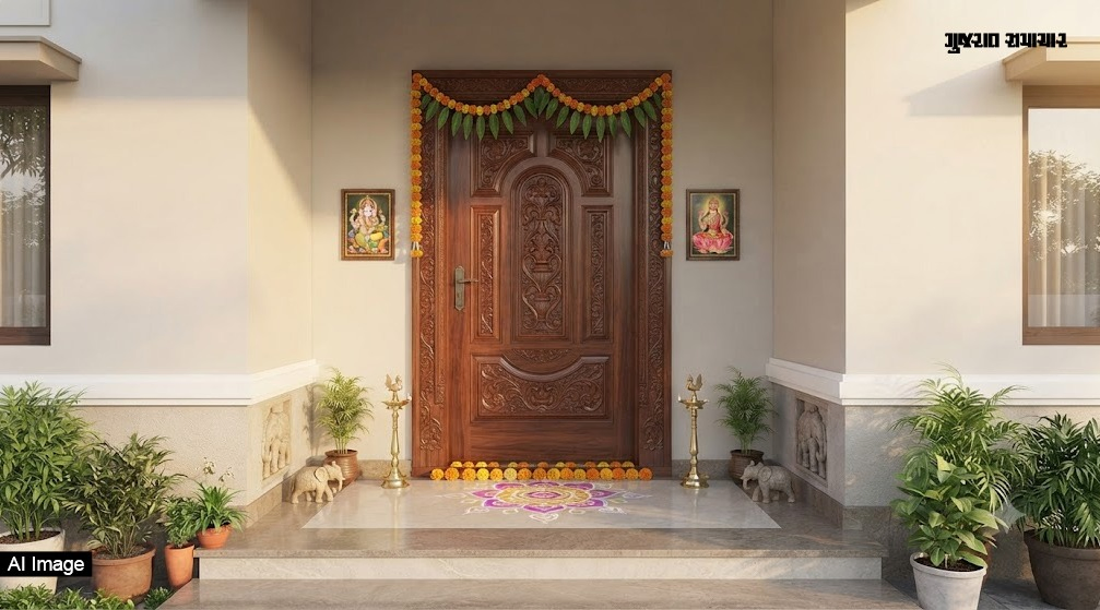 ઘરના મુખ્ય દરવાજે ભૂલથી પણ ન લગાવતા આ દેવી-દેવતાઓની તસવીર! છીનવાઈ જશે સુખ-શાંતિ