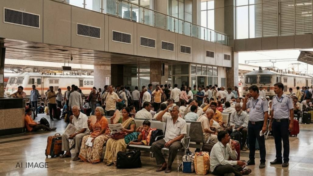 સાબરમતી ટર્મિનલની નવી બિલ્ડિંગમાં કોપરની પાઈપો ચોરાતા 4-5 દિવસથી AC બંધ, પેસેન્જર હેરાન