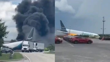 Horrific Miami Runway Crash: Amazon Cargo Plane Skids Off Tarmac And Bursts Into Flames, Leaving 5 Dead