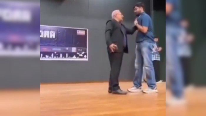 ‘Jaldi Bol, Panvel Nikalna Hai’: Nirma University Professor Grabs Student’s Collar On Stage After Joke