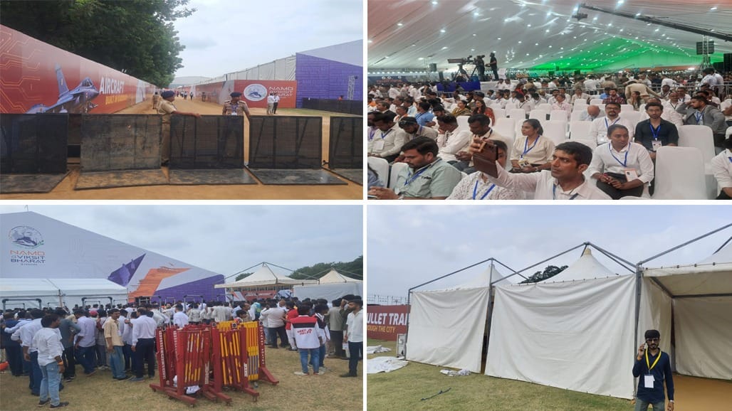વડાપ્રધાનના આગમન પૂર્વે વડોદરામાં ઉત્સાહ સાથે સઘન પોલીસ બંદોબસ્ત