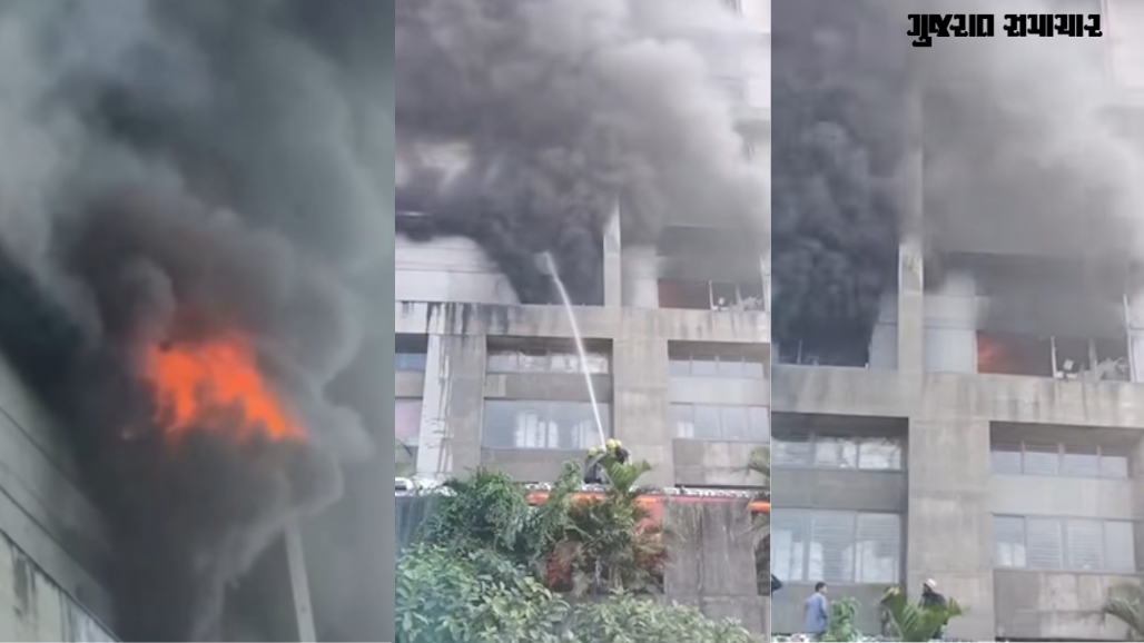 Fire Breaks Out At Surat’s Sangini Hub-2 Textile Market, 10+ Fire Tenders Rushed