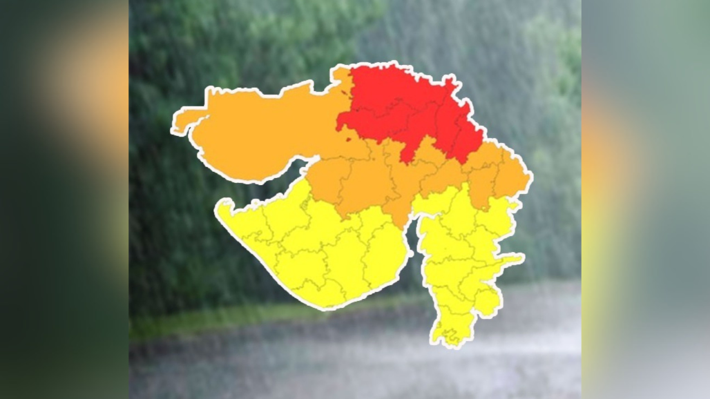 Red Alert in North Gujarat: IMD Issues Urgent Weather Warning as Heavy Downpours and Severe Lightning Threaten State