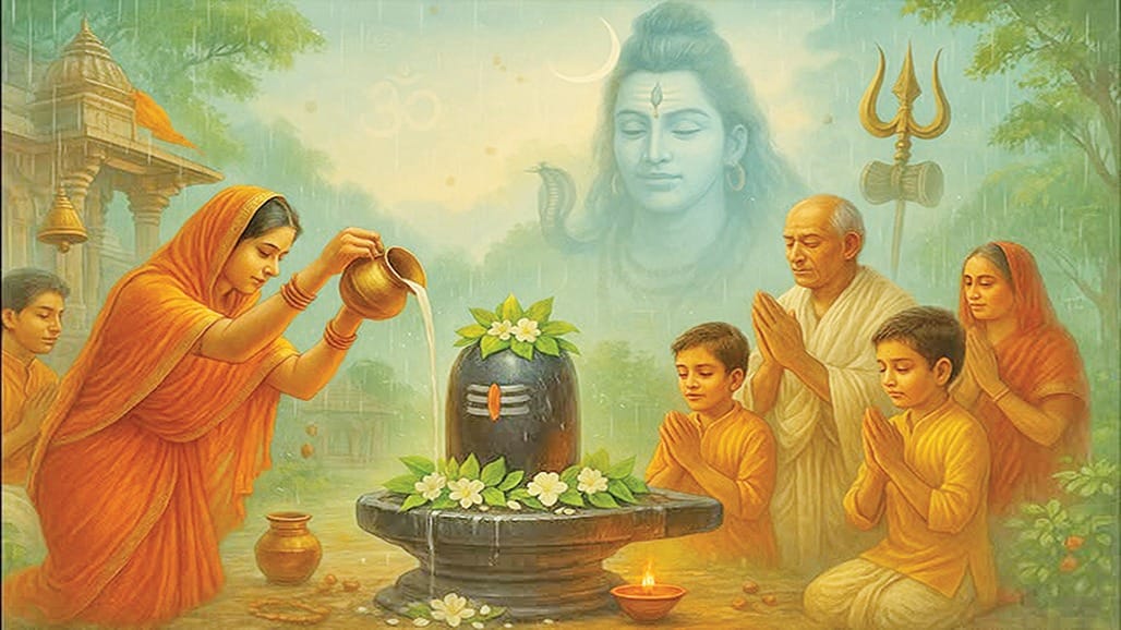 શ્રાવણ માસ: પ્રકૃતિ અને શિવતત્વના દિવ્ય મિલનનો મહિમા