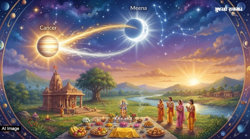 ગુરુ-ચંદ્રના મિલનથી 'નવપંચમ રાજયોગ' બનશે