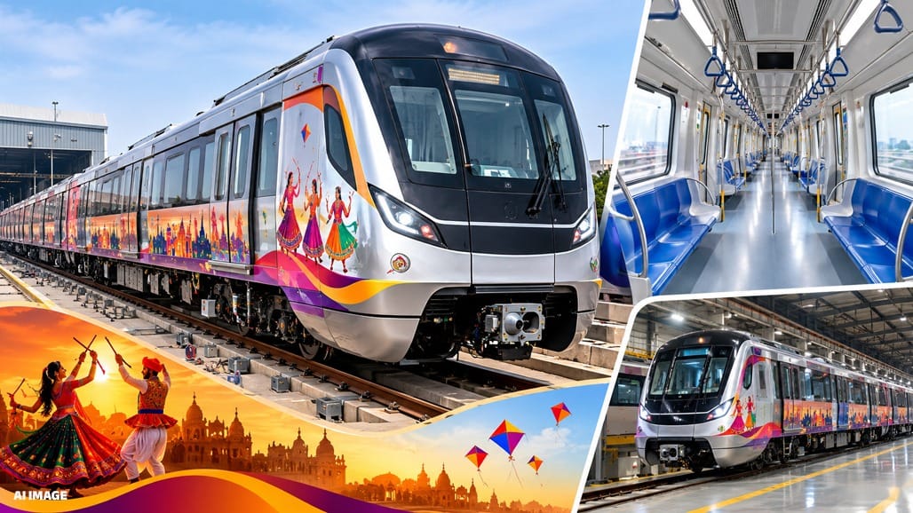 અમદાવાદમાં દેશની પ્રથમ સ્વદેશી ડ્રાઇવરલેસ મેટ્રોનું આગમન