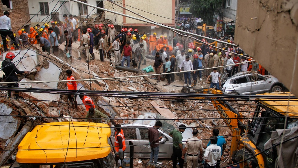Delhi Building Collapse: One Dead as Rescuers Race Against Time