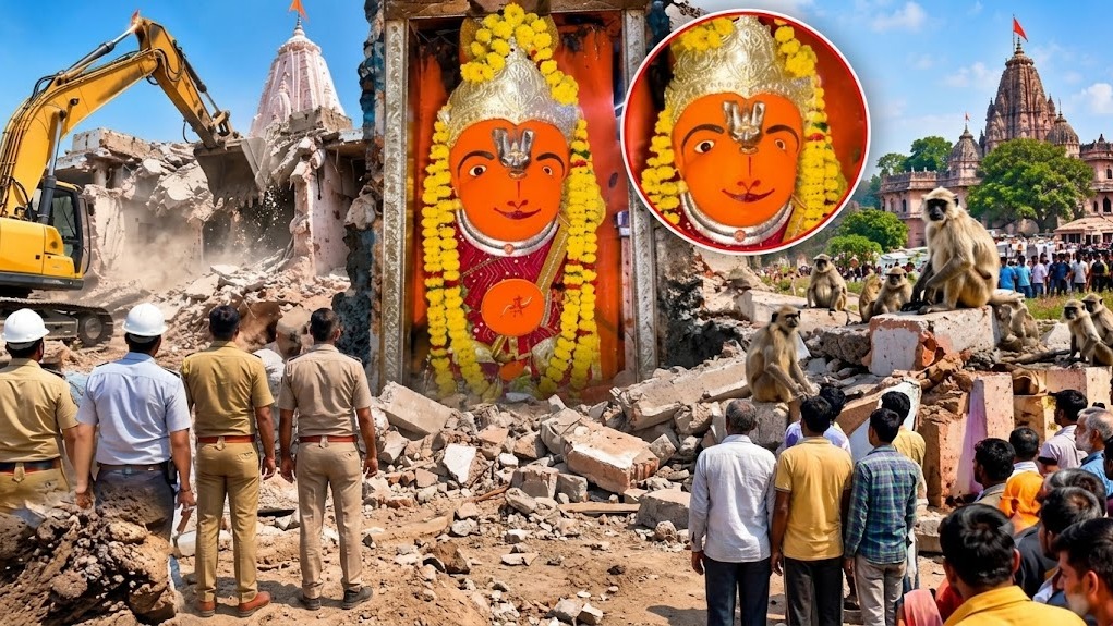 Ujjain Hanuman Temple Demolished For Simhastha Preparations, Idol Remains Intact; Authorities Say No Attempt Made To Move Yet