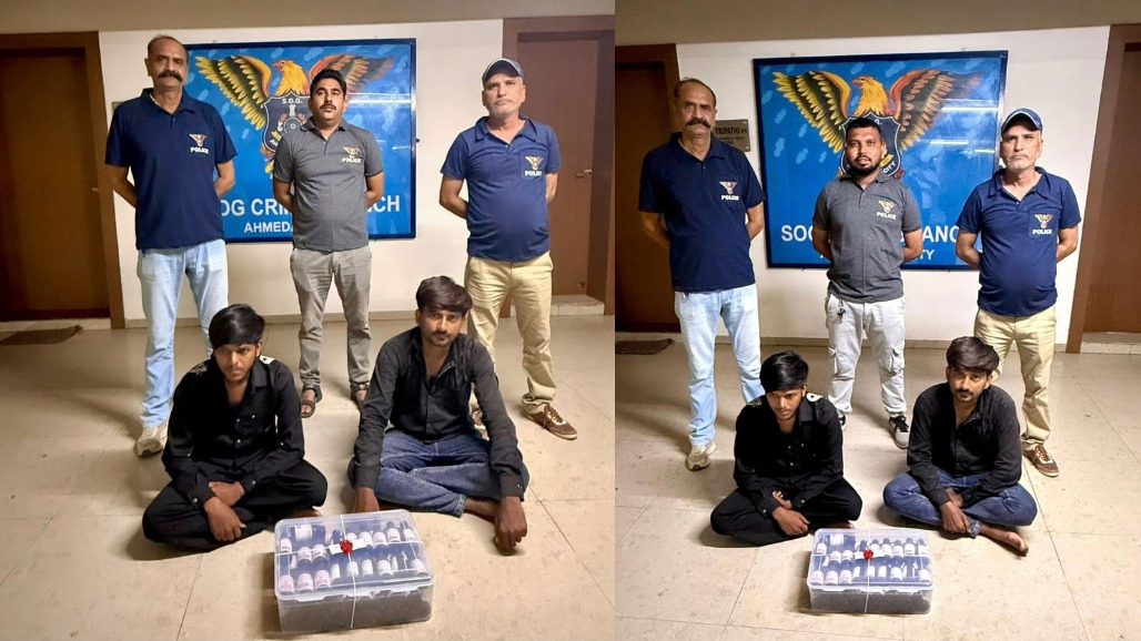 Ahmedabad SOG Arrests Two With 61 Bottles Of Codeine Cough Syrup