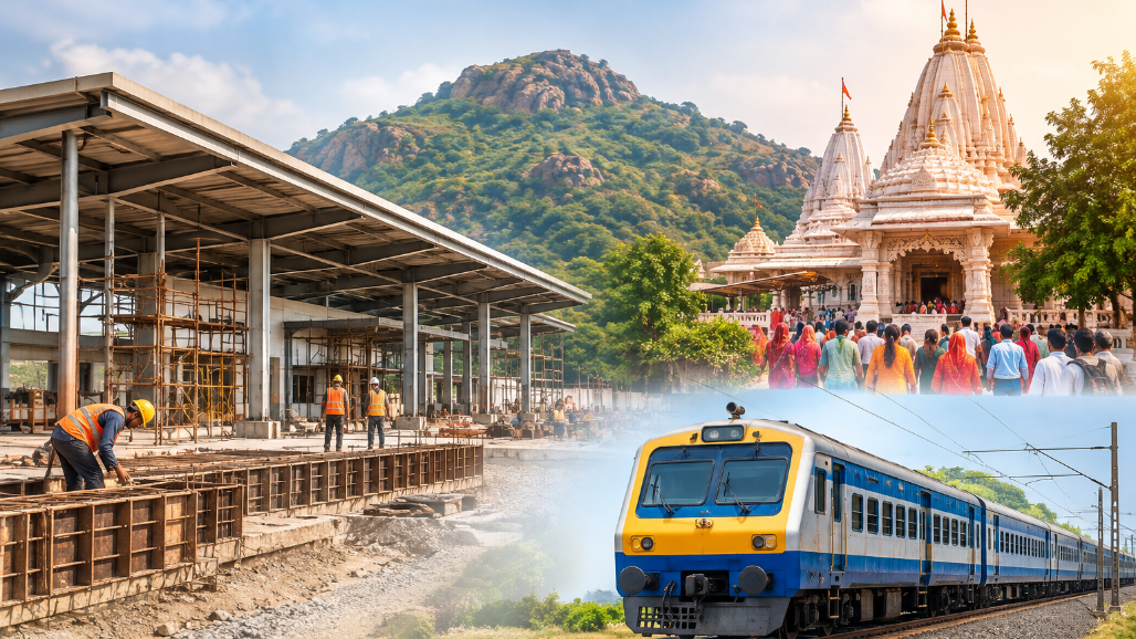 Ambaji’s New Railway Station Delayed: Only 13% Work Completed in Three Years