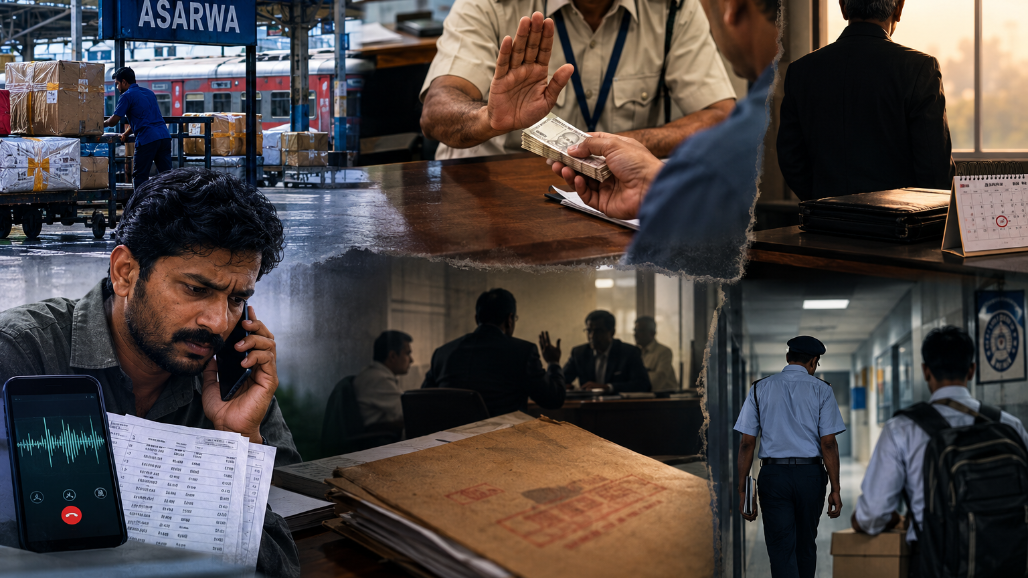 Asarwa Railway Station Parcel Supervisor Shielded With Minor Chargesheet Despite Bribery Evidence