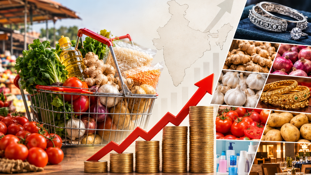 Retail Inflation Climbs to 4.82% in August on Higher Food Prices, Silver and Onions Lead Surge