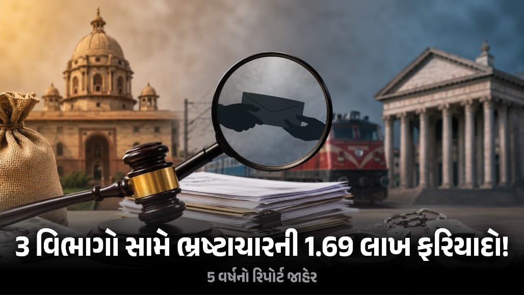 ગૃહ મંત્રાલય, રેલવે, બેંક: ભ્રષ્ટાચારની ફરિયાદોનો 5 વર્ષનો CVC રિપોર્ટ જાહેર