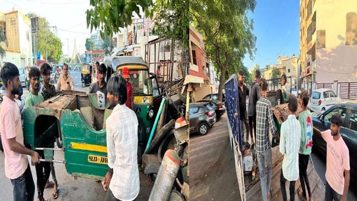 જામનગર ભંગાર બજાર રોડ પર દબાણ