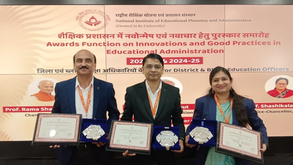 Ahmedabad Municipal School Board Gets 3 NIEPA National Awards