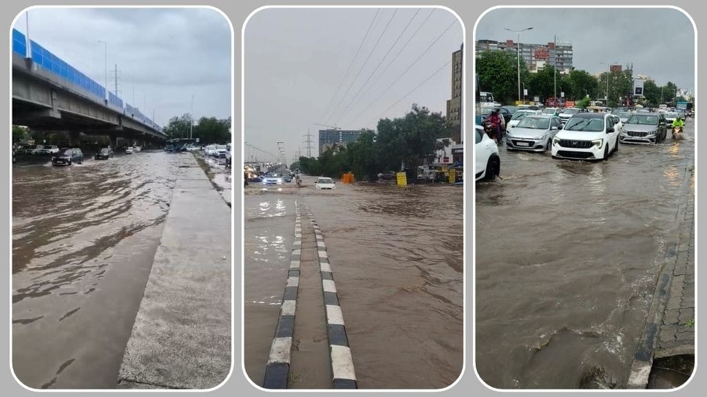 SG હાઈવે પર ચોમાસામાં જળબંબાકાર