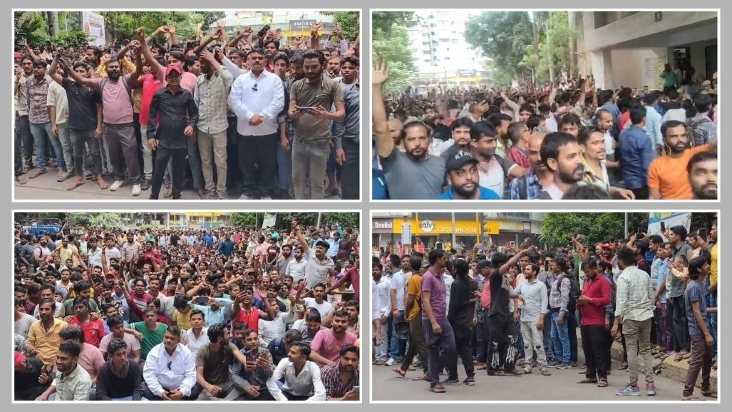 શ્રમિકોએ સુરતમાં કલેક્ટર કચેરીનો ઘેરાવ કર્યો, કહ્યું- અમે 12-12 કલાક કામ કરીએ છીએ, આવુ નહીં ચાલે, અમારી માગ પૂરી કરો